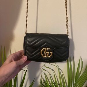 Gucci GG Marmont matelassé leather super mini bag